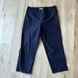 New Directions Navy Blue Stretch Pull On Capri Pants Size 8